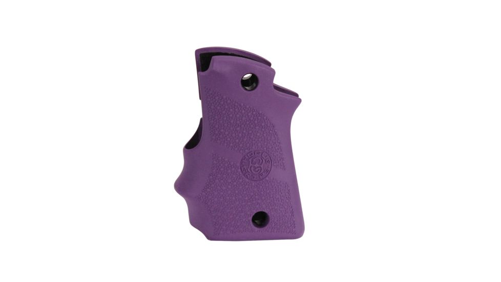 Hogue Kimber Micro 9 Ambidextrous Safety Rubber Grip with Finger Grooves, Purple, 39086