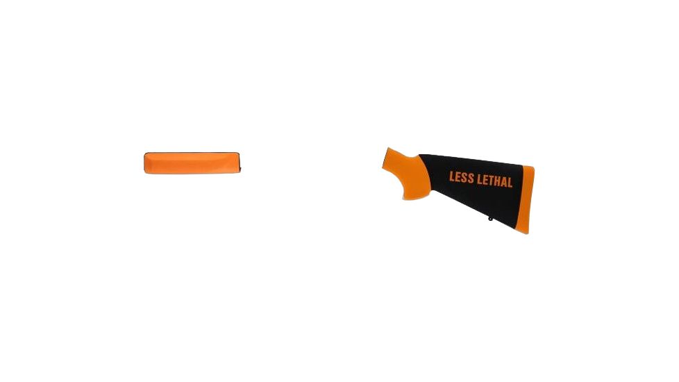 Hogue Mossberg 500 Less Lethal Orange OverMolded Shotgun Stock w/Forend 05042