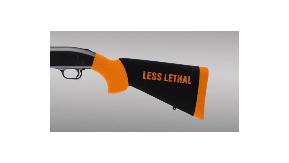 Hogue Mossberg 500 Less Lethal Orange OverMolded Shotgun Stock w/Forend 05042