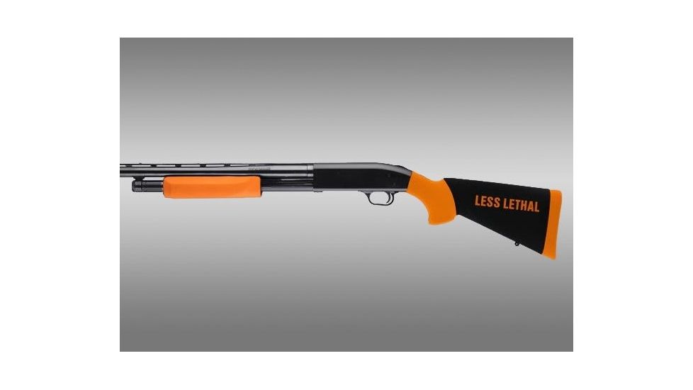 Hogue Mossberg 500 Less Lethal Orange OverMolded Shotgun Stock w/Forend 05042