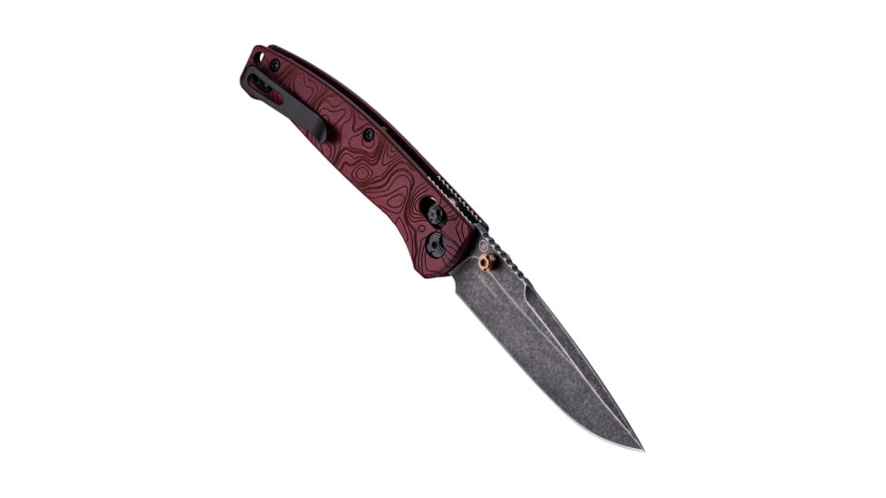Hogue Mysto Element Folding Knife, 3.4in, CPM MagnaCut Stainless Steel, Clip Point, Richlite, Fire, 24452