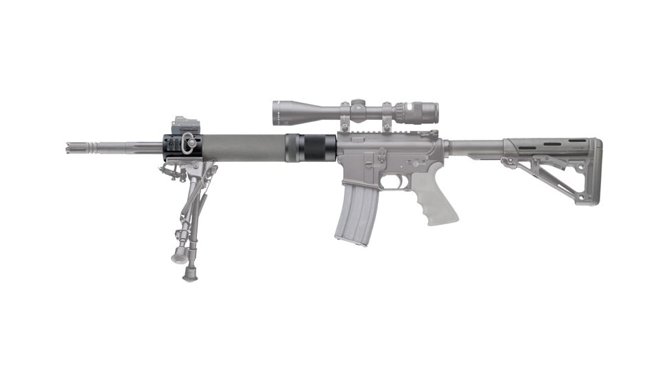 Hogue OverMold Free Float Forend w/ Accesory Attachments, AR-15/ M16, Rifle Length, Slate Grey, Universal, 15574