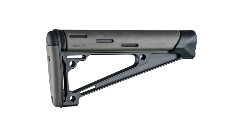 Hogue OverMolded Fixed Buttstock, AR-15/ M-16, A2 Buffer Tube, Slate Grey, Universal, 15541