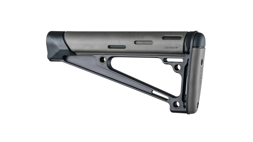 Hogue OverMolded Fixed Buttstock, AR-15/ M-16, A2 Buffer Tube, Slate Grey, Universal, 15541