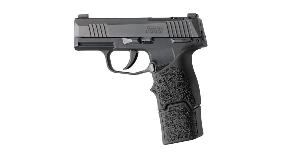 Hogue OverMolded Rubber Grip Base Pad Sig Sauer P365, 15 Round, Magazine Extension, Black, 18040
