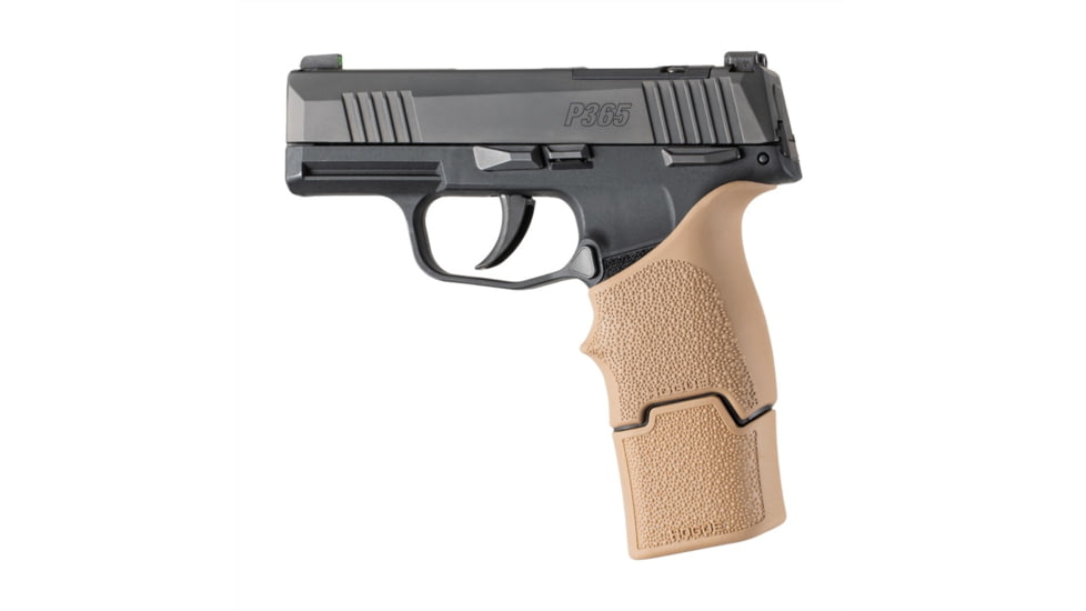 Hogue OverMolded Rubber Grip Base Pad Sig Sauer P365, 15 Round, Magazine Extension, Flat Dark Earth, 18043