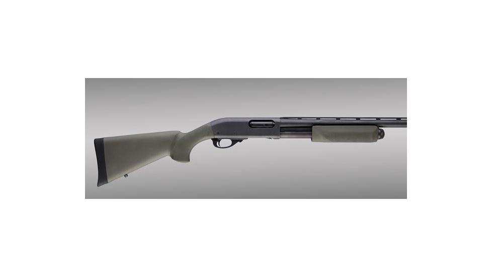 Hogue Remington 870 20 GA. OverMold Shotgun Stock kit w/ forend, OD Green, 08217