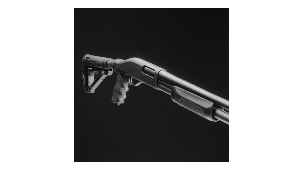 Hogue Remington 870 Buttstock Adapter Kit w/Buttstock, Black, Standard, 08770
