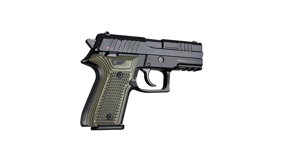Hogue Rex Zero 1 Compact Grip, Piranha, G10 G-Mascus, Green Lava, 93128