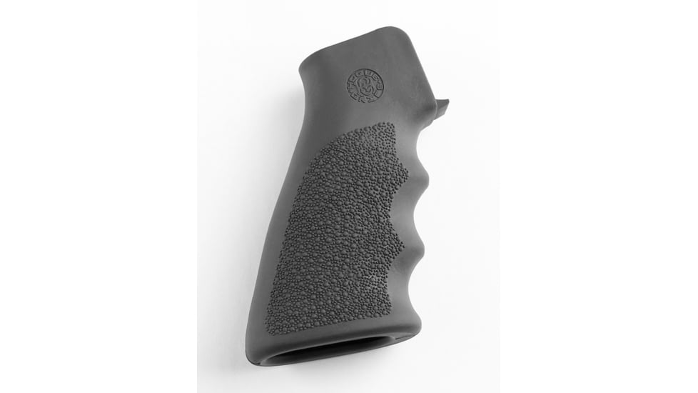 Hogue Rubber Grip with Finger Grooves, AR-15/ M16, Slate Grey, Universal, 15002