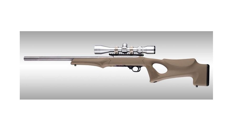 Hogue Ruger 10/22 Tactical OverMolded Stock w/ .920 Barrel Channel, Flat Dark Earth, 22370