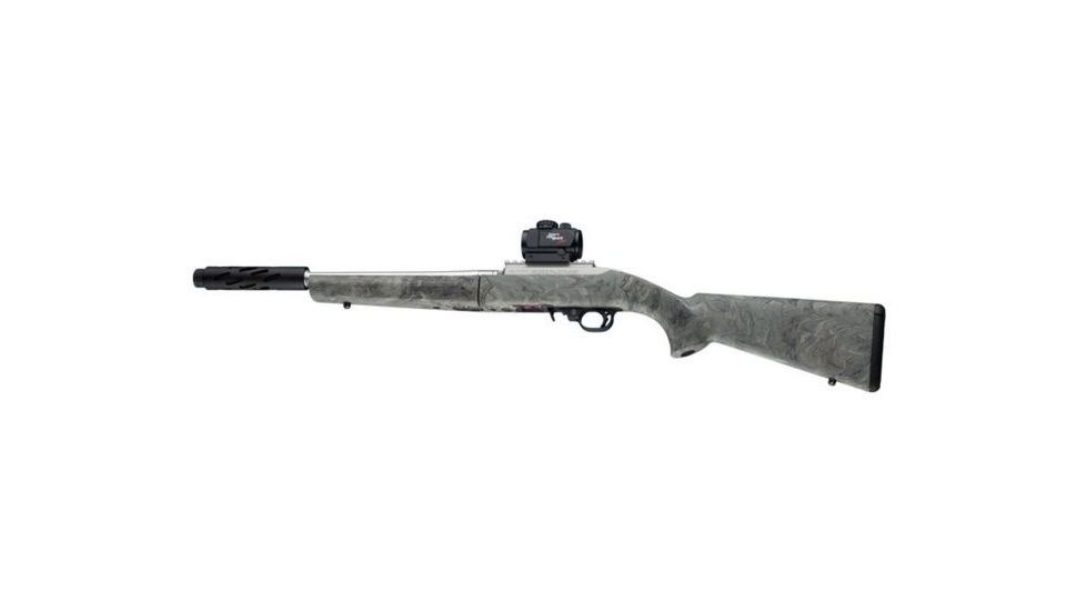 Hogue Ruger 10/22 Takedown Rubber OverMold Stock w/ STD Barrel Channel Ghillie Green, 21840