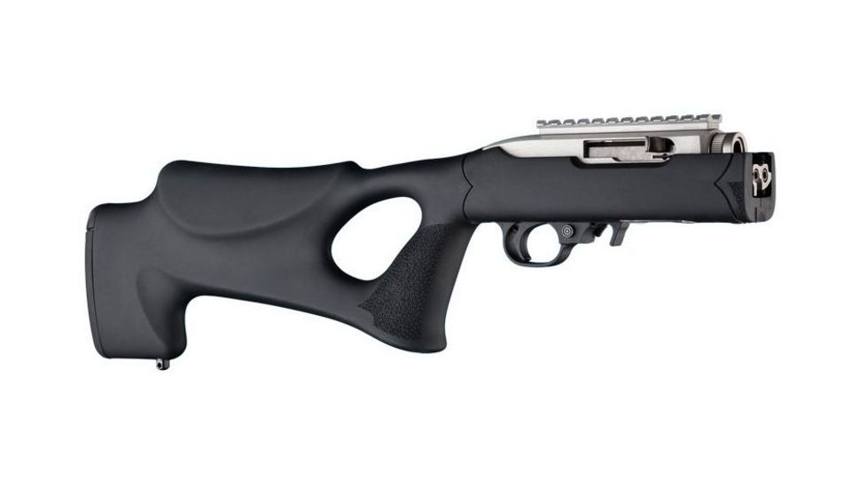 Hogue Ruger 10/22 Takedown Thumbhole Rubber OverMold Stock Only Channel Black, 21060