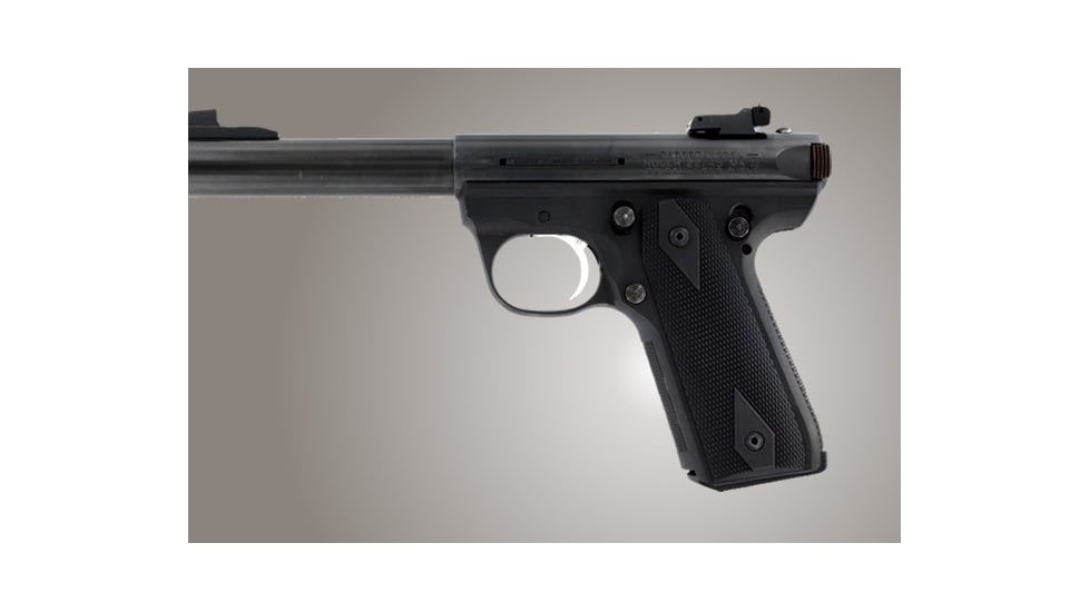 Hogue Ruger 22/45 RP Checkered Aluminum - Matte Black Anodize 82150