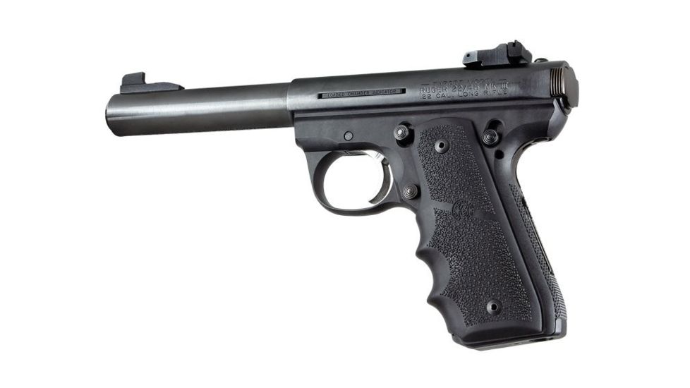 Hogue Ruger 22/45 RP Rubber Grip with Finger Grooves Black 82080