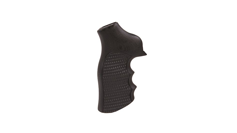 Hogue Ruger GP100/Super Redhawk Grip with Finger Grooves, Piranha, G10, Black, 80139