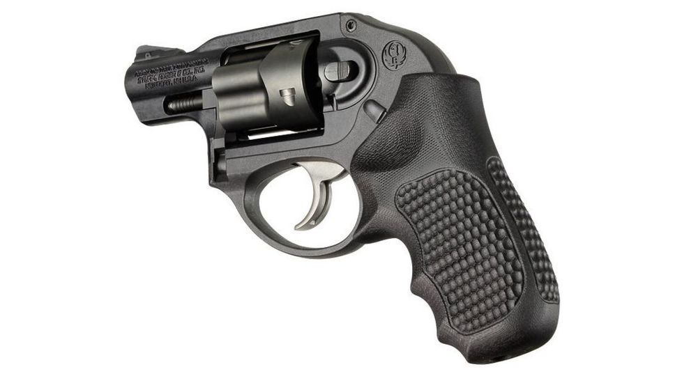 HOGUE Ruger LCR Enclosed Hammer Piranha Grip G10, Solid Black 78139