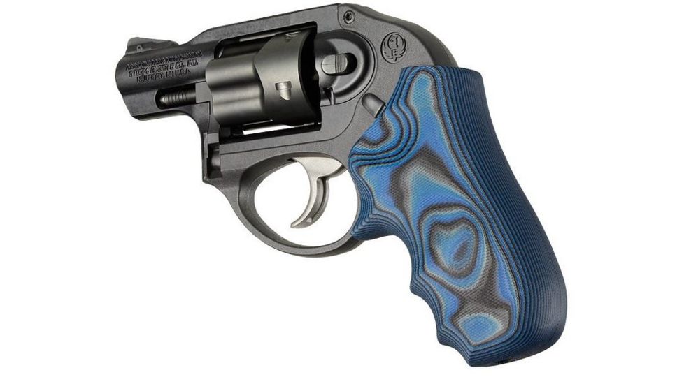 HOGUE Ruger LCR Enclosed Hammer Smooth G10, G-Mascus Blue Lava, 78668