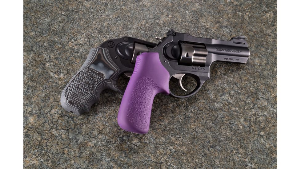 Hogue Ruger LCR Enclosed Hammer Piranha Grip G10, G-Mascus Black/Gray 78137