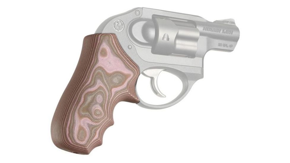 Hogue Ruger LCR Enclosed Hammer Smooth G10, G-Mascus Pink Lava, 78667