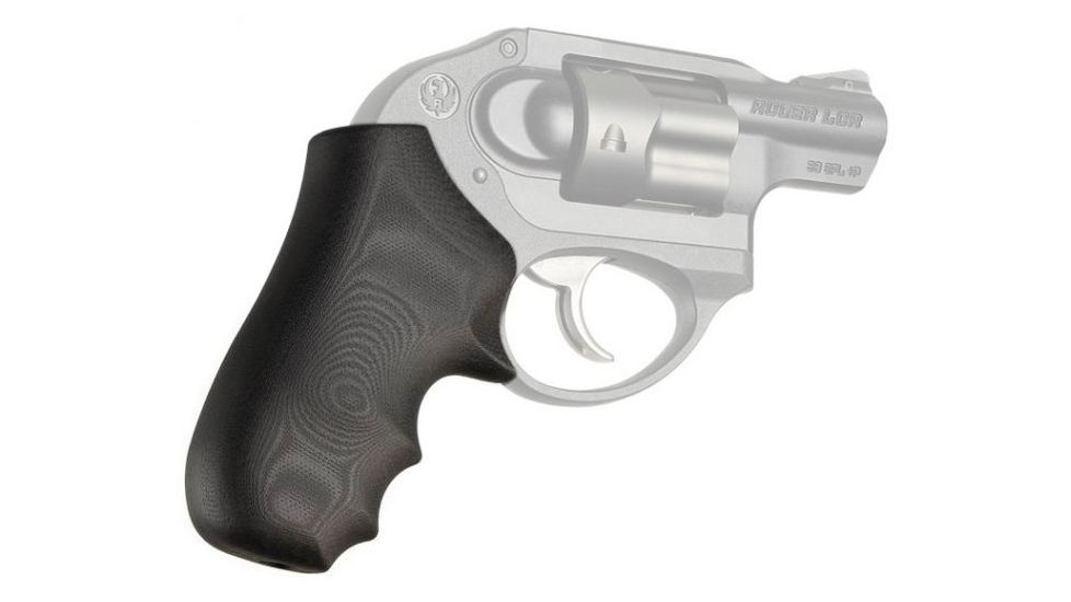 Hogue Ruger LCR Enclosed Hammer Smooth G10, Solid Black, 78169