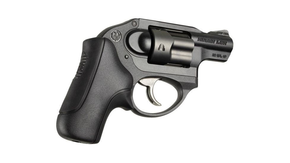 Hogue Ruger LCR No Finger Groove Rubber Bantam Boot Tamer Cushion Grip, Black