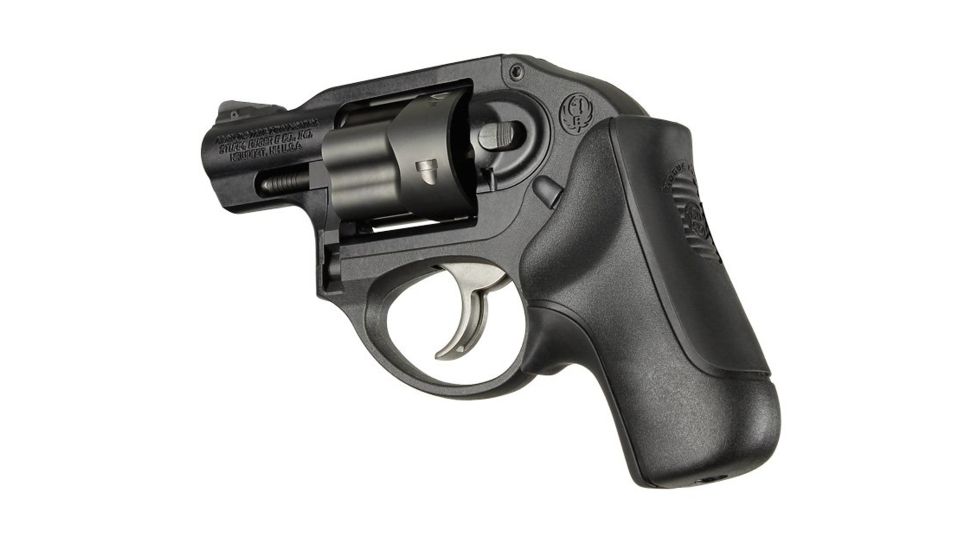 Hogue Ruger LCR No Finger Groove Rubber Bantam Boot Tamer Cushion Grip, Black