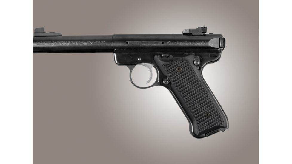 Hogue Ruger MK II / MK III Piranha Grip G-10 - Solid Black 82139