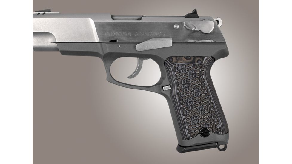 Hogue Ruger P85 - P91 Piranha Grip G-10 - G-Mascus Black/Gray 85137-BLKGRY