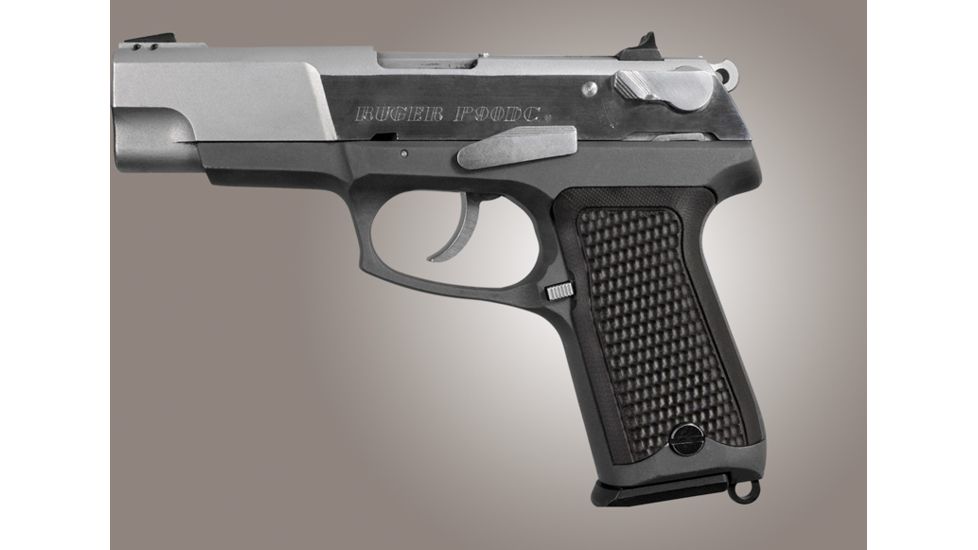 Hogue Ruger P85 - P91 Piranha Grip G-10 - Solid Black 85139