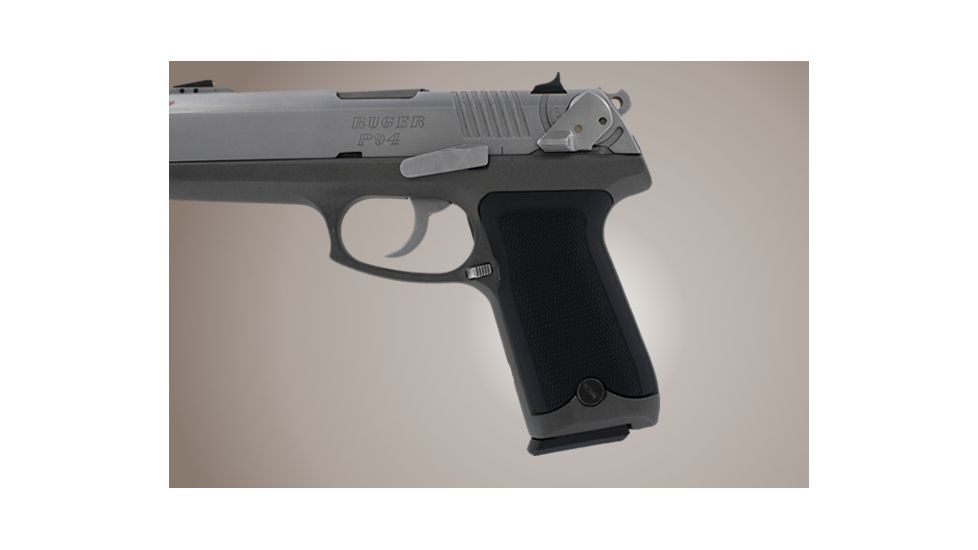 Hogue Ruger P94 Checkered Aluminum Matte Black Anodized 94170