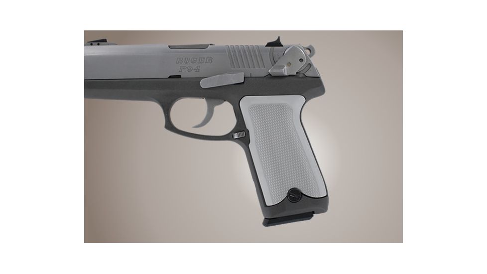 Hogue Ruger P94 Checkered Aluminum Matte Clear Anodized 94174