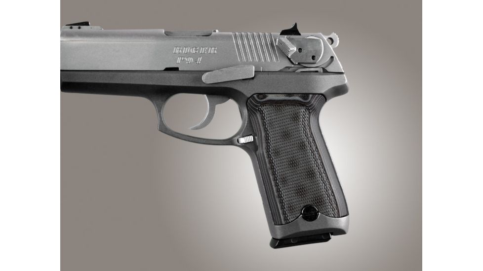 Hogue Ruger P94 Checkered G-10 - G-Mascus Black/Gray 94177-BLKGRY