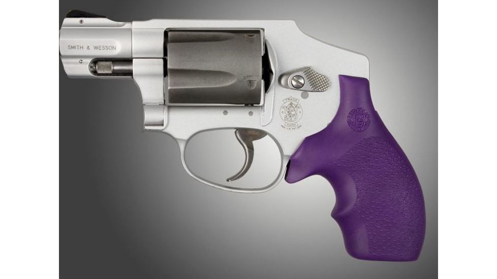 HOGUE S&amp;W J Frame Round Butt Rubber Bantam Style Grip Purple 61006