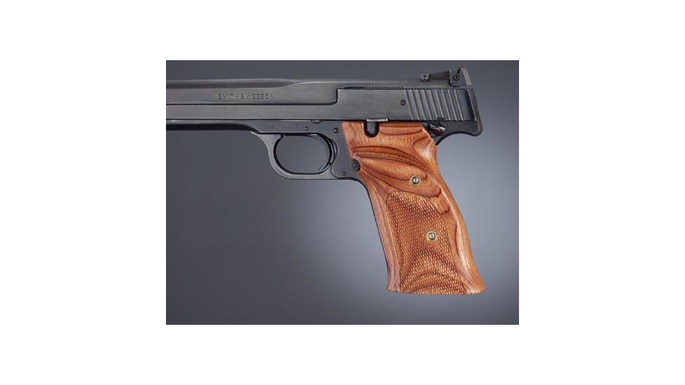 Hogue S&amp;W 41 Rosewood laminate R. hand thumb rest checkered 41561