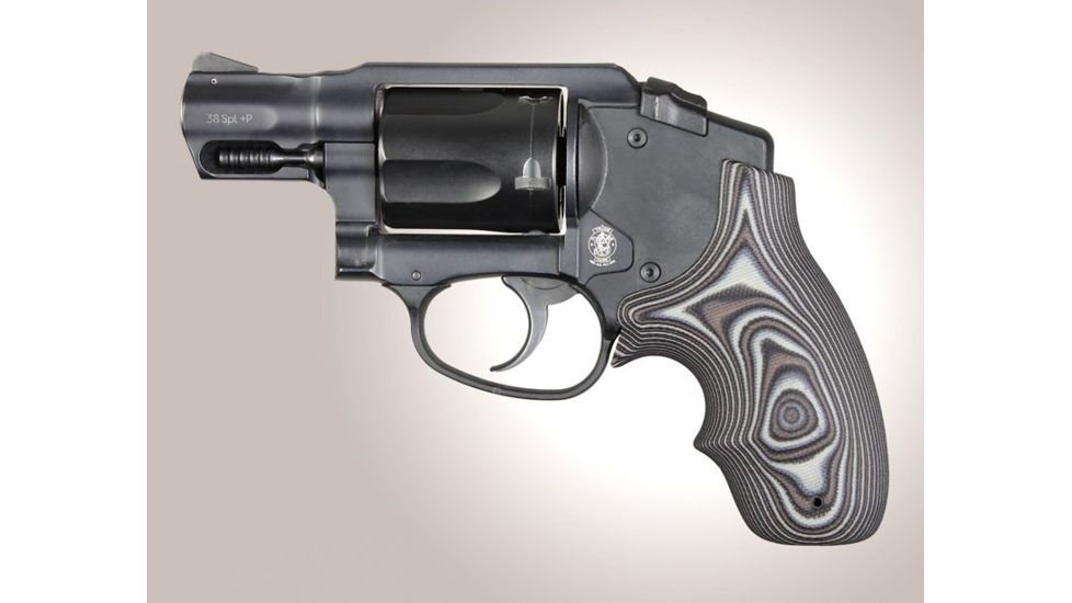 Hogue S&amp;W Body Bantam Finger Groove Smooth G10, G-Mascus Black/Gray 61147