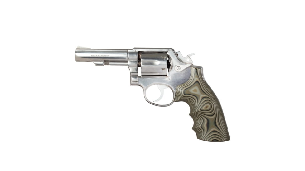 Hogue S&amp;W K&amp;L Frame Square Butt Grip, Finger Grooves, Smooth, G10 - G-Mascus, Green Lava, 10168