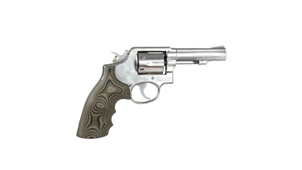 Hogue S&amp;W K&amp;L Frame Square Butt Grip, Finger Grooves, Smooth, G10 - G-Mascus, Green Lava, 10168