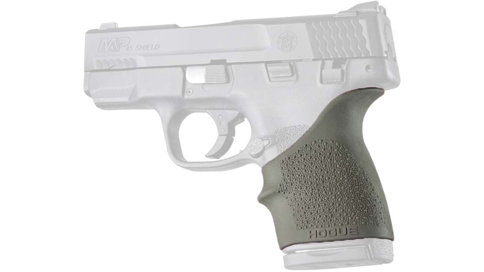 Hogue S&W M&P 45 Shield HandALL Beavertail Grip Sleeve, OD Green, 18301