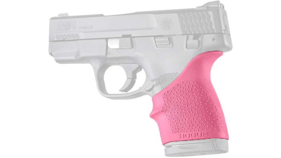 Hogue S&W M&P 45 Shield HandALL Beavertail Grip Sleeve, Pink, 18307