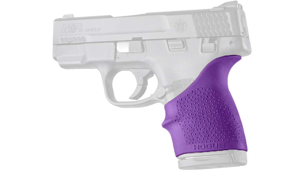 Hogue S&W M&P 45 Shield HandALL Beavertail Grip Sleeve, Purple, 18306