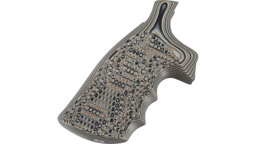 Hogue S&amp;W N Frame Square Butt Grip, Finger Grooves, Piranha, G10 - G-Mascus, Flat Dark Earth, 29737