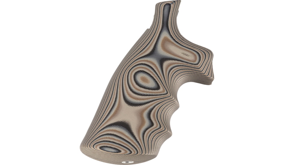 Hogue S&amp;W N Frame Square Butt Grip, Finger Grooves, Smooth, G10 - G-Mascus, Flat Dark Earth, 29767