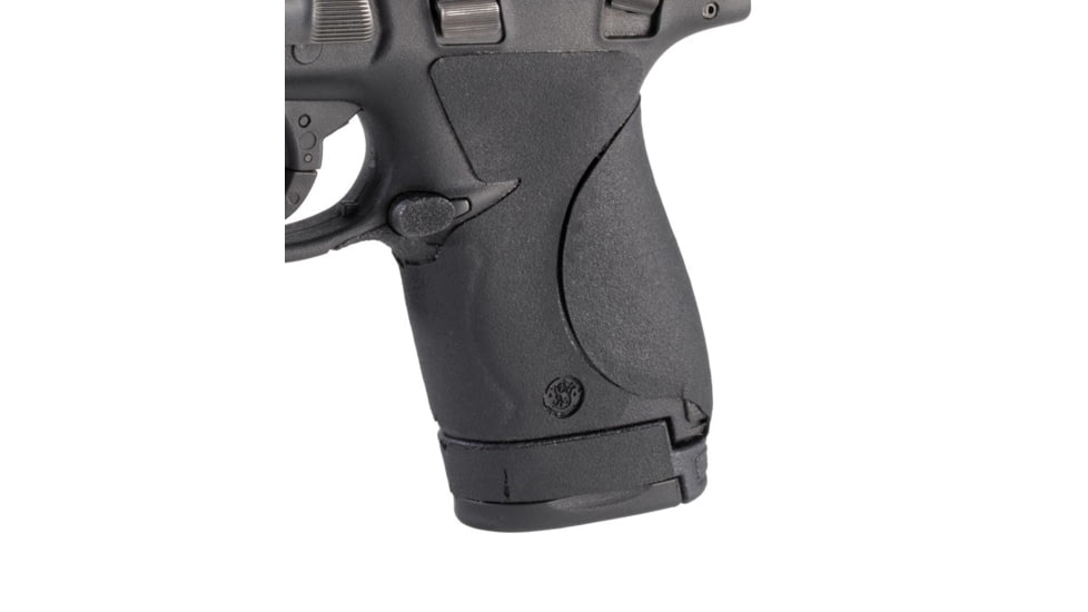 Hogue Wrapter Adhesive Pistol Grip, Smith &amp; Wesson M&amp;P Shield 9mm/.40 S&amp;W, Adhesive Rubber, Grain, Black, 18440