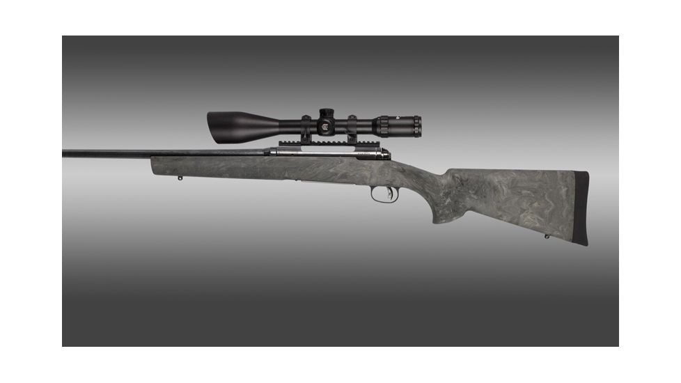 Hogue Savage 110, 111, 114 &amp; 116 Detachable Box Mag / Hinged Floor Plate Long Action Standard Barrel Pillar Bed Stock Ghillie Green 11801