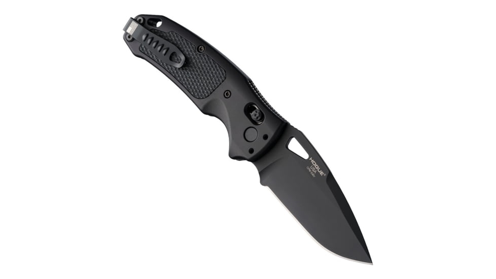 Hogue Sig K320 AXG Pro Folding Knife, 3.5in, Black Cerekote Finish, CPM-S30V, Drop Point, Black Handle, 6061-T6 Hard-Anodized Aluminum Handle, 36374