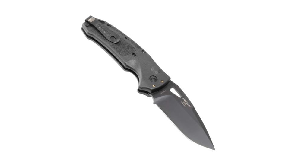 Hogue Sig K320A Automatic Folding Knife, 3.5in, CPM S30V Stainless, Drop Point Blade, Black Cerakote, Black Polymer Handle, 36330