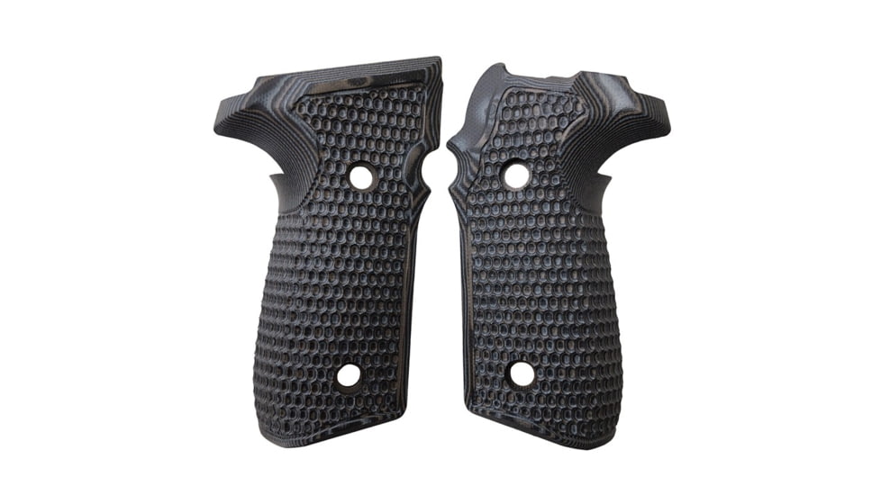 Hogue SIG Sauer P229 Contour Classic Piranha G10 Grip, G-Mascus Black/Grey, 30127