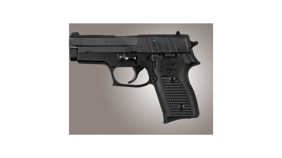 Hogue Sig P245 P220C Grip, Pirahna G10 Solid Black 109676