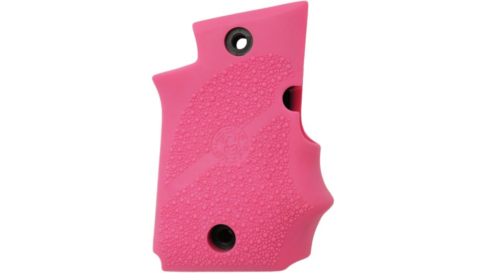 Hogue Sig P938 Rubber Grip, Ambidextrous, w/Finger Grooves Pink 109742